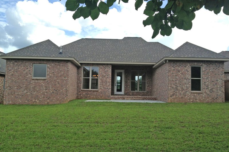 Architectural House Design - Exterior - Rear Elevation for European House Plan #430-98 - 3 bed, 2 bath