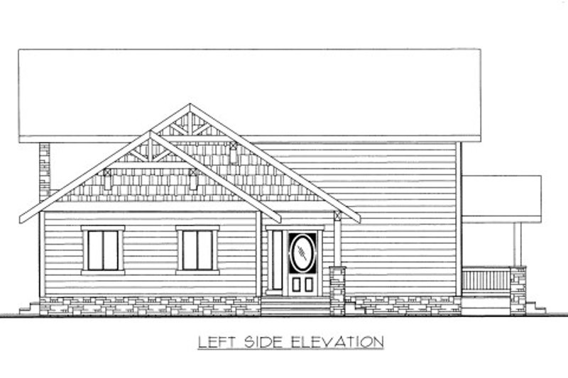 House Plan Design - Exterior - Other Elevation for Bungalow House Plan #117-609 - 2 bed, 2 bath