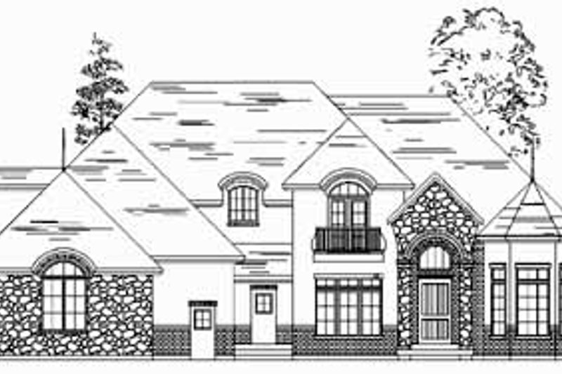 Dream House Plan - European Exterior - Front Elevation Plan #5-212
