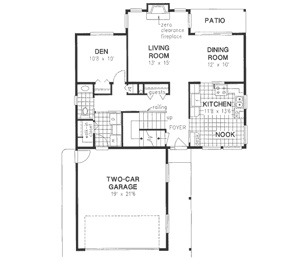 Traditional Floor Plan - Main Floor Plan #18-9105