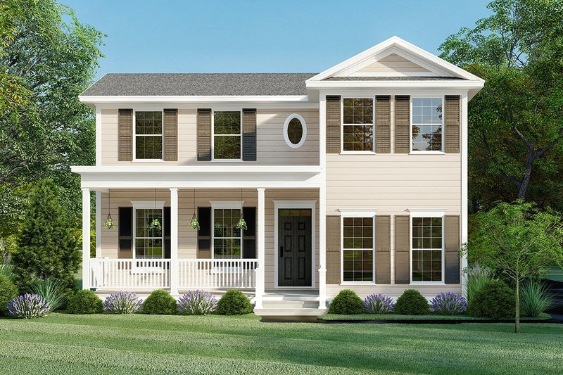 Dream House Plan - Farmhouse Exterior - Front Elevation Plan #923-158