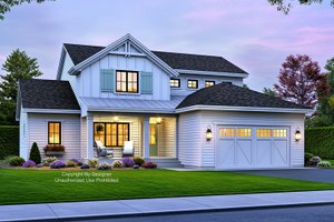 Farmhouse Exterior - Front Elevation Plan #51-1371