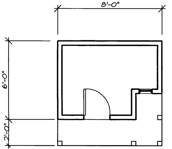Architectural House Design - Cottage Floor Plan - Main Floor Plan #23-459