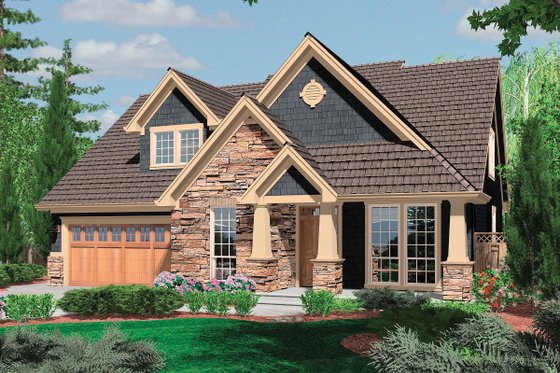 Front View - 2300 square foot Traditional home