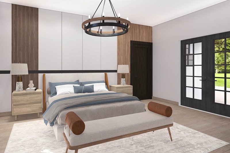 Home Plan - Interior - Master Bedroom for Farmhouse House Plan #124-269 - 3 bed, 3.5 bath