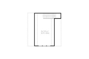 Floor Plan - Other Floor for Craftsman House Plan #423-19, 0 bath