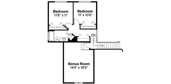 House Blueprint - Mediterranean Floor Plan - Upper Floor Plan #124-449