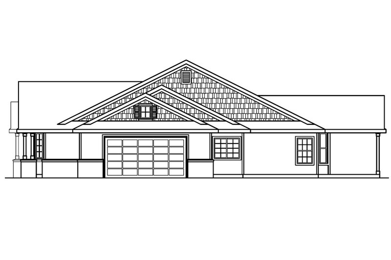 Home Plan - Exterior - Other Elevation 1 for Craftsman House Plan #124-387 - 4 bed, 3 bath