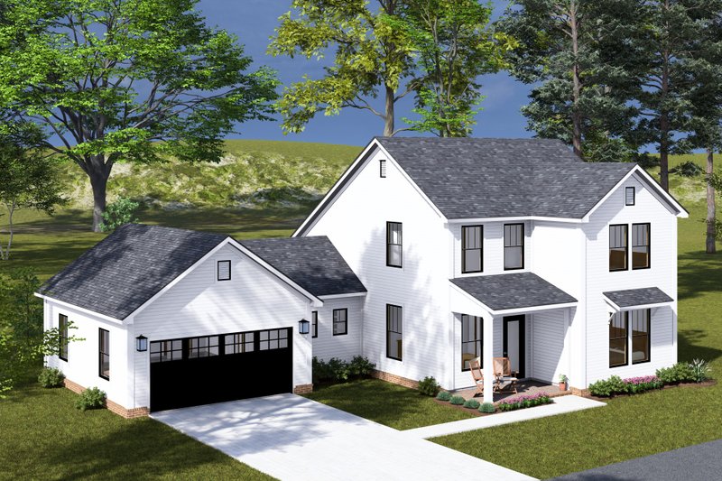 House Design - Exterior - Other Elevation 2 for Farmhouse House Plan #513-2306 - 3 bed, 3.5 bath
