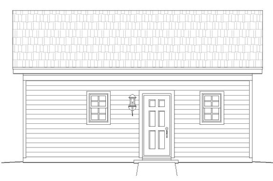 Exterior - Other Elevation 1 for Country House Plan #932-103, 0 bath