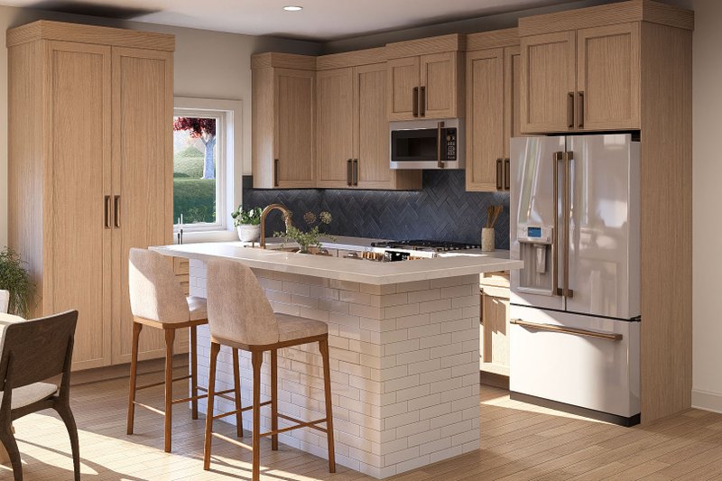 House Design - Interior - Kitchen for Craftsman House Plan #455-362 - 5 bed, 2 bath