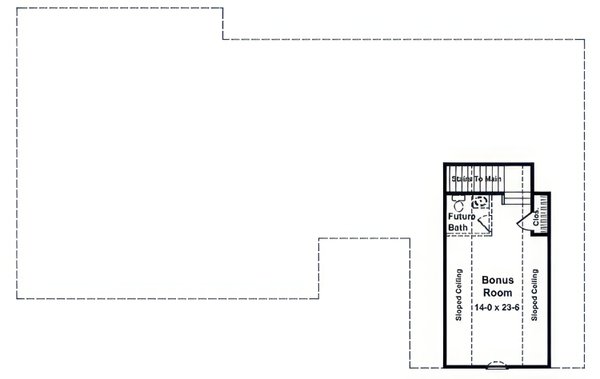 House Blueprint - Floor Plan - Upper Floor for Traditional House Plan #21-653 - 3 bed, 3.5 bath