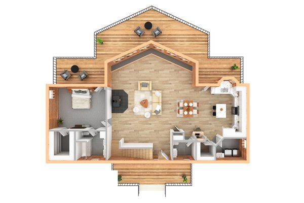 Cabin Floor Plan - Other Floor Plan #124-264