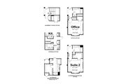 European Style House Plan - 2 Beds 2 Baths 2236 Sq/Ft Plan #20-2067 