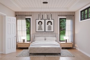 Interior - Bedroom 2 for Farmhouse House Plan #1089-24 - 3 bed, 2.5 bath