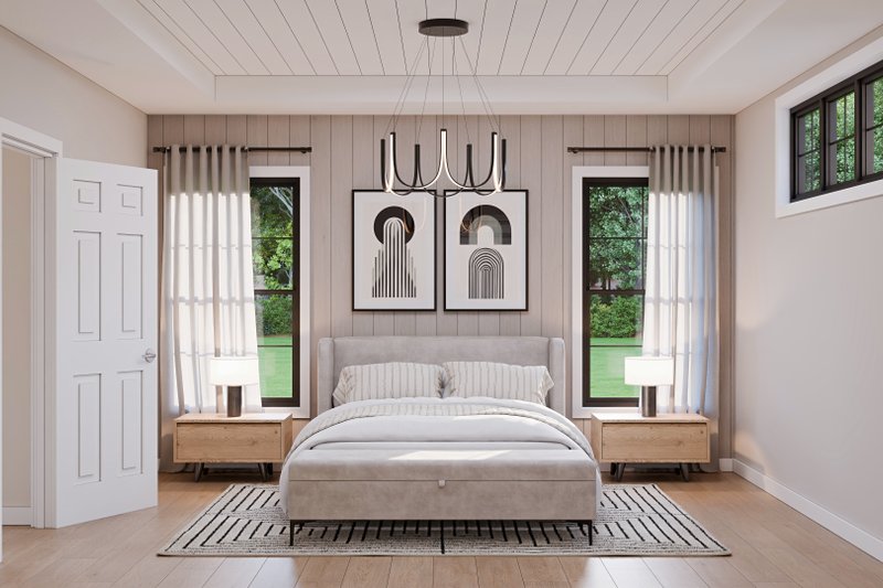 House Blueprint - Interior - Bedroom 2 for Farmhouse House Plan #1089-24 - 3 bed, 2.5 bath