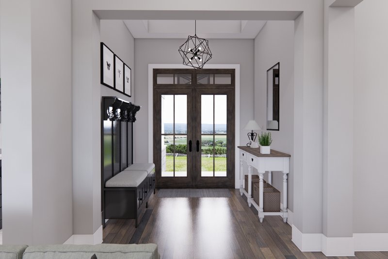 Dream House Plan - Interior - Entry for Farmhouse House Plan #51-1237 - 3 bed, 2.5 bath