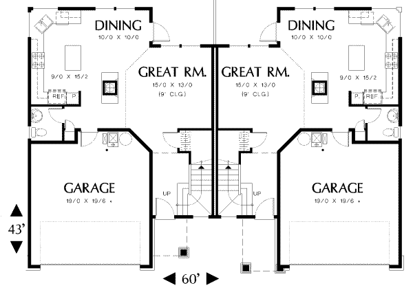 House Design - Traditional Floor Plan - Main Floor Plan #48-187