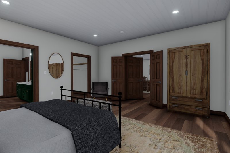Home Plan - Interior - Master Bedroom for Cabin House Plan #1060-24 - 3 bed, 2.5 bath