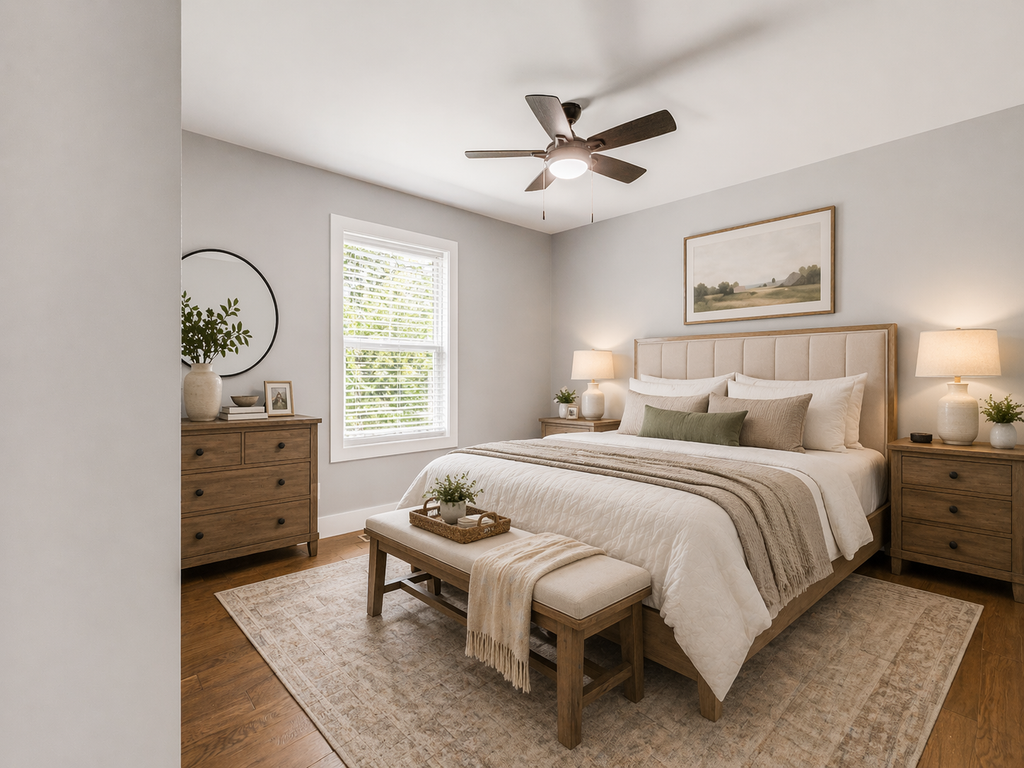 Interior - Bedroom for Cottage House Plan #44-246 - 3 bed, 2 bath