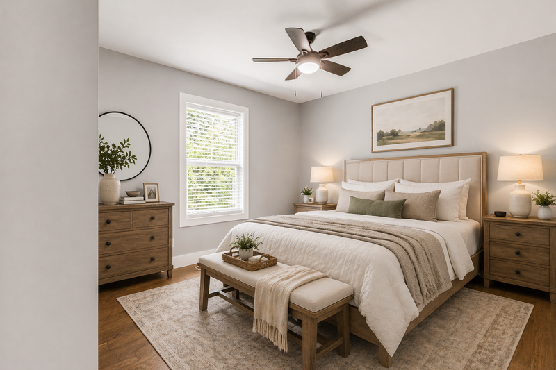 Dream House Plan - Interior - Bedroom for Cottage House Plan #44-246 - 3 bed, 2 bath