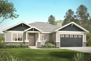Craftsman Exterior - Front Elevation Plan #124-1031