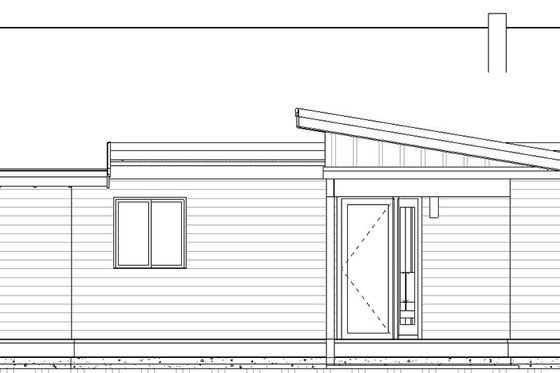 Exterior - Other Elevation 1 for Modern House Plan #895-135 - 2 bed, 2 bath