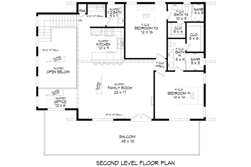Architectural House Design - Floor Plan - Main Floor for Contemporary House Plan #932-1245 - 3 bed, 3.5 bath