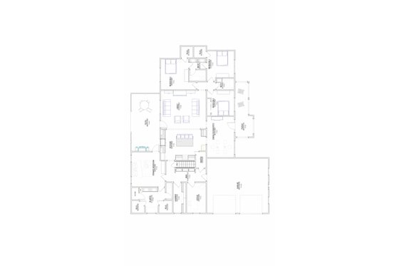 Floor Plan - Main Floor for Farmhouse House Plan #1109-24 - 4 bed, 3 bath