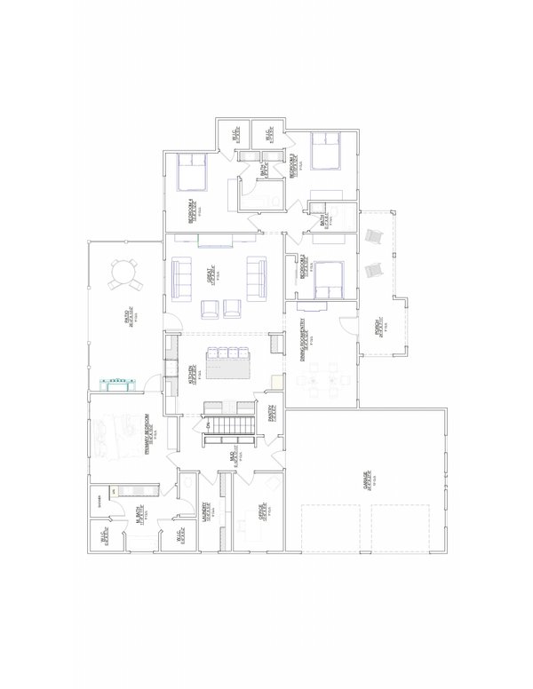 Farmhouse Floor Plan - Main Floor Plan #1109-24