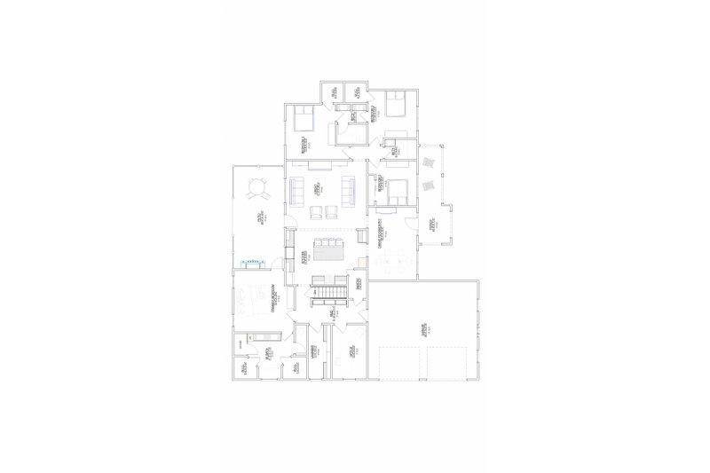House Plan Design - Floor Plan - Main Floor for Farmhouse House Plan #1109-24 - 4 bed, 3 bath