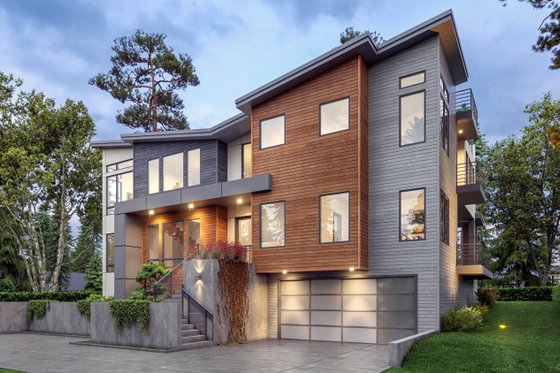 Exterior - Other Elevation for Contemporary House Plan #1066-268 - 5 bed, 5.5 bath