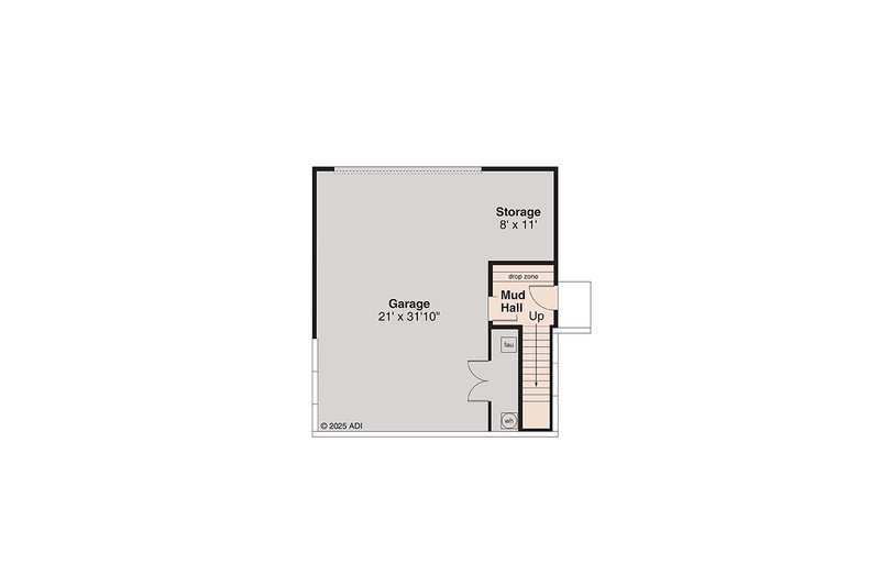 Home Plan - Floor Plan - Lower Floor for Traditional House Plan #124-1403 - 3 bed, 2 bath
