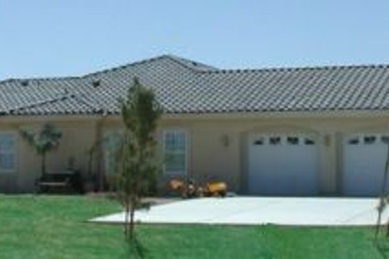 Exterior - Rear Elevation for Mediterranean House Plan #1-812 - 4 bed, 3.5 bath
