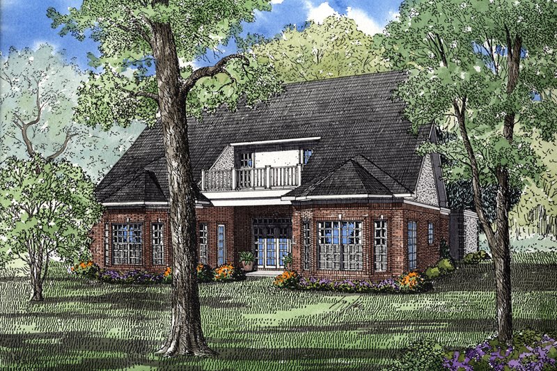 Home Plan - Exterior - Rear Elevation for Traditional House Plan #17-2630 - 3 bed, 2.5 bath