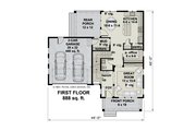Farmhouse Style House Plan - 3 Beds 2.5 Baths 1776 Sq/Ft Plan #51-1188 