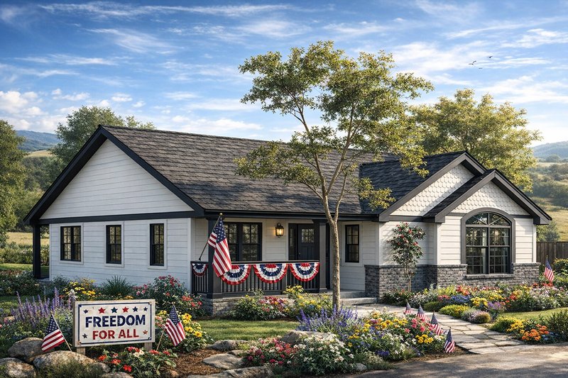 Home Plan - Exterior - Other Elevation for Farmhouse House Plan #124-697 - 3 bed, 2 bath