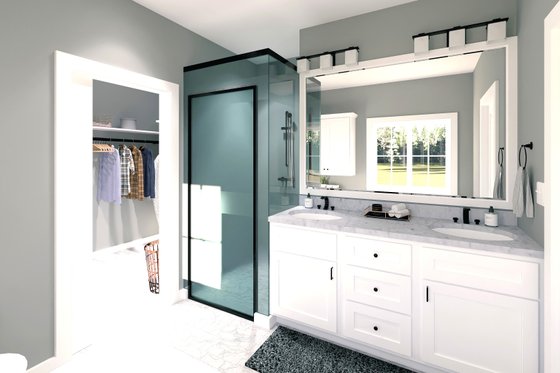 Interior - Master Bathroom for Cottage House Plan #44-247 - 3 bed, 2 bath