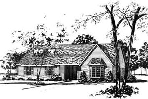 Southern Exterior - Front Elevation Plan #36-273