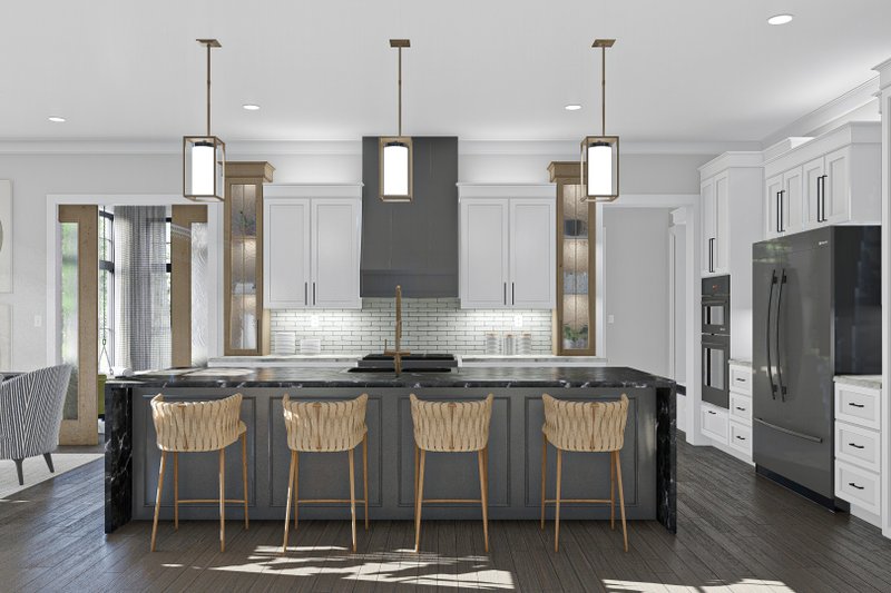 House Design - Interior - Kitchen for Farmhouse House Plan #455-234 - 4 bed, 3.5 bath