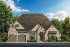 European Exterior - Front Elevation Plan #17-2417