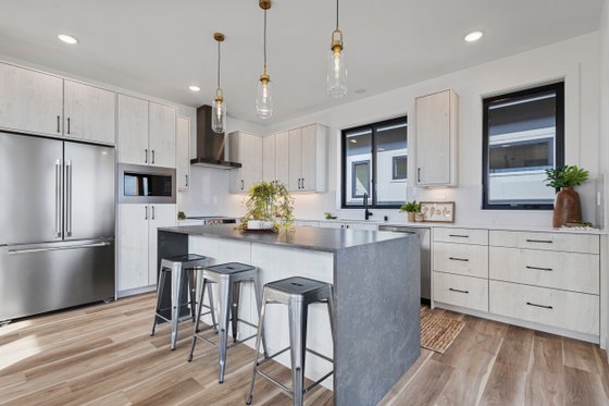 Interior - Kitchen 1 for Contemporary House Plan #1070-228 - 2 bed, 2.5 bath