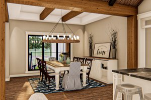 Interior - Dining Room for Farmhouse House Plan #455-247 - 4 bed, 3.5 bath
