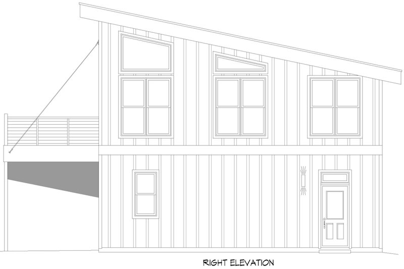 House Plan Design - Exterior - Other Elevation 1 for Contemporary House Plan #932-1098 - 1 bed, 2 bath