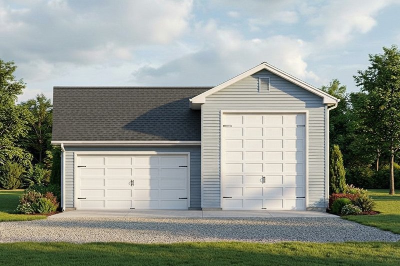 Exterior - Front Elevation 2 for Traditional House Plan #22-459, 0 bath