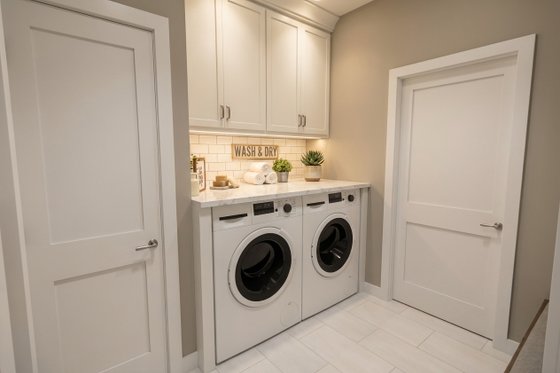 Interior - Laundry for Farmhouse House Plan #51-1527 - 3 bed, 2.5 bath