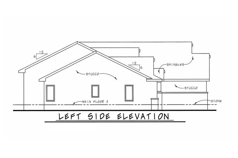 Architectural House Design - Exterior - Other Elevation for Traditional House Plan #20-1761 - 3 bed, 3 bath