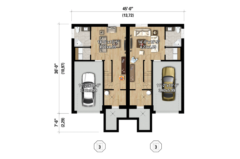Dream House Plan - Floor Plan - Lower Floor for Colonial House Plan #25-5041 - 6 bed, 9 bath