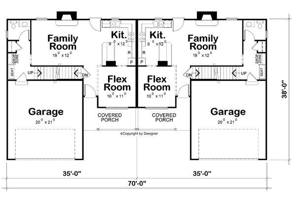 House Blueprint - Farmhouse Floor Plan - Main Floor Plan #20-2549