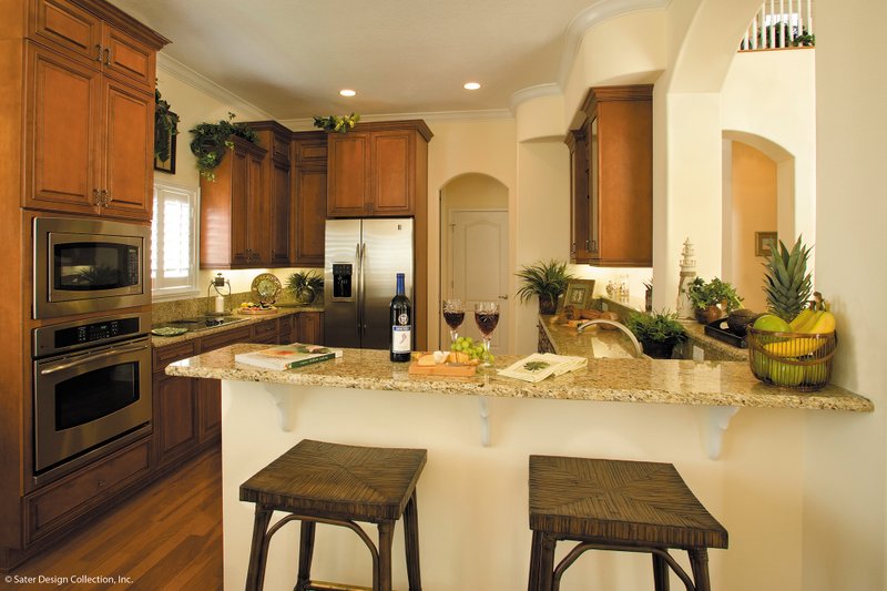 Architectural House Design - Interior - Kitchen for Mediterranean House Plan #930-16 - 3 bed, 3.5 bath